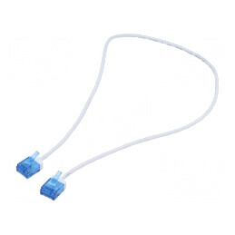 Cablaj U/UTP 6a litat Cu LSZH alb 0,5m 32AWG | Electronic-mag.ro | Componente Electronice