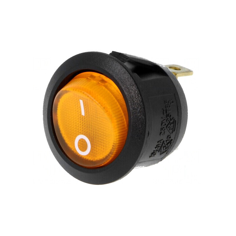 Rocker Switch SPST 2 ON-OFF 10A/250VAC Galben cu Neon | Electronic-mag.ro | Componente Electronice Rocker Switch SPST 2 ON-OFF 10A/250VAC Galben cu Neon | Electronic-mag.ro | Componente Electronice