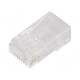 Conector RJ45 Cat 6 ecranat 8p8c IDC | Electronic-mag.ro | Componente Electronice