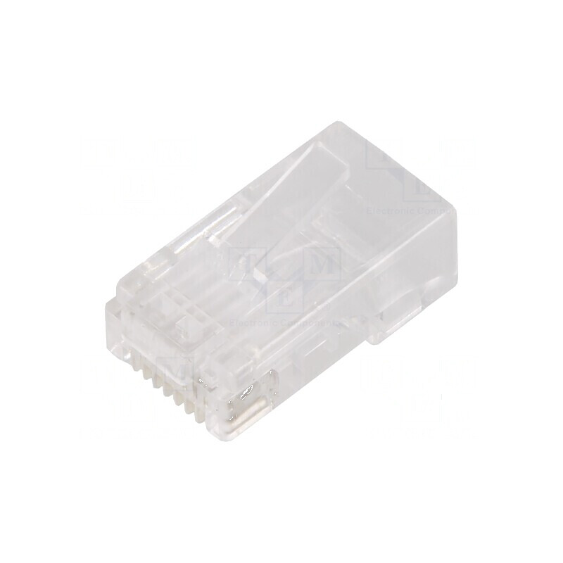 Conector RJ45 Cat 6 ecranat 8p8c IDC | Electronic-mag.ro | Componente Electronice Conector RJ45 Cat 6 ecranat 8p8c IDC | Electronic-mag.ro | Componente Electronice