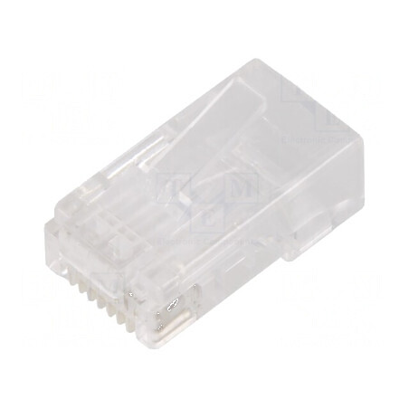 Conector RJ45 Cat 6 ecranat 8p8c IDC | Electronic-mag.ro | Componente Electronice