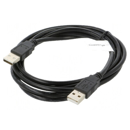 Cablu USB 2.0 A - A Nichelat 1,8m PVC | Electronic-mag.ro | Componente Electronice