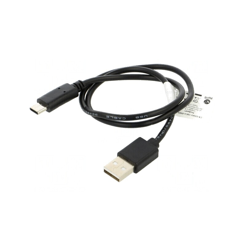 Cablu USB 2.0 A la C 0,5m negru aurit | Electronic-mag.ro | Componente Electronice Cablu USB 2.0 A la C 0,5m negru aurit | Electronic-mag.ro | Componente Electronice