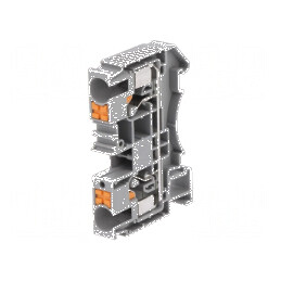 Term. îmbinare şine 0,5-10mm2 1 borne 2 gri DS TS35 | Electronic-mag.ro | Componente Electronice