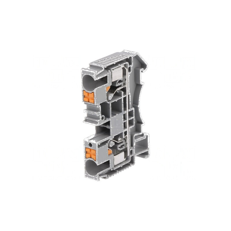 Term. îmbinare şine 0,5-10mm2 1 borne 2 gri DS TS35 | Electronic-mag.ro | Componente Electronice