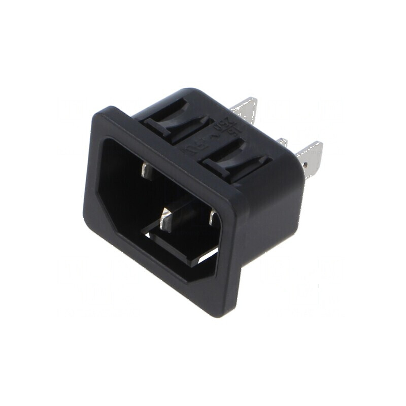 Conector alimentare AC soclu tată 10A 250VAC IEC 60320 | Electronic-mag.ro | Componente Electronice Conector alimentare AC soclu tată 10A 250VAC IEC 60320 | Electronic-mag.ro | Componente Electronice