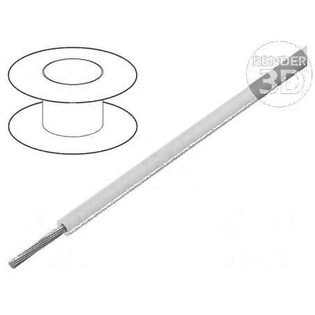 Cablu ÖLFLEX® HEAT 260 SC 1x26AWG Cu PTFE alb | Electronic-mag.ro | Componente Electronice