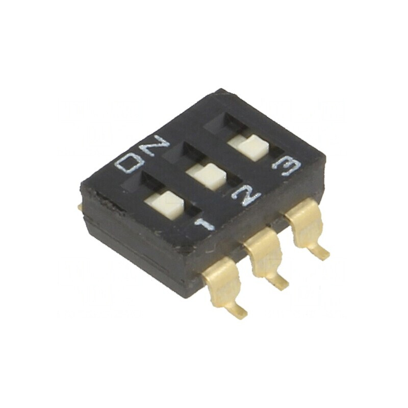 Comutator DIP-SWITCH 3 Secţiuni ON-OFF 0,025A 24VDC | Electronic-mag.ro | Componente Electronice Comutator DIP-SWITCH 3 Secţiuni ON-OFF 0,025A 24VDC | Electronic-mag.ro | Componente Electronice