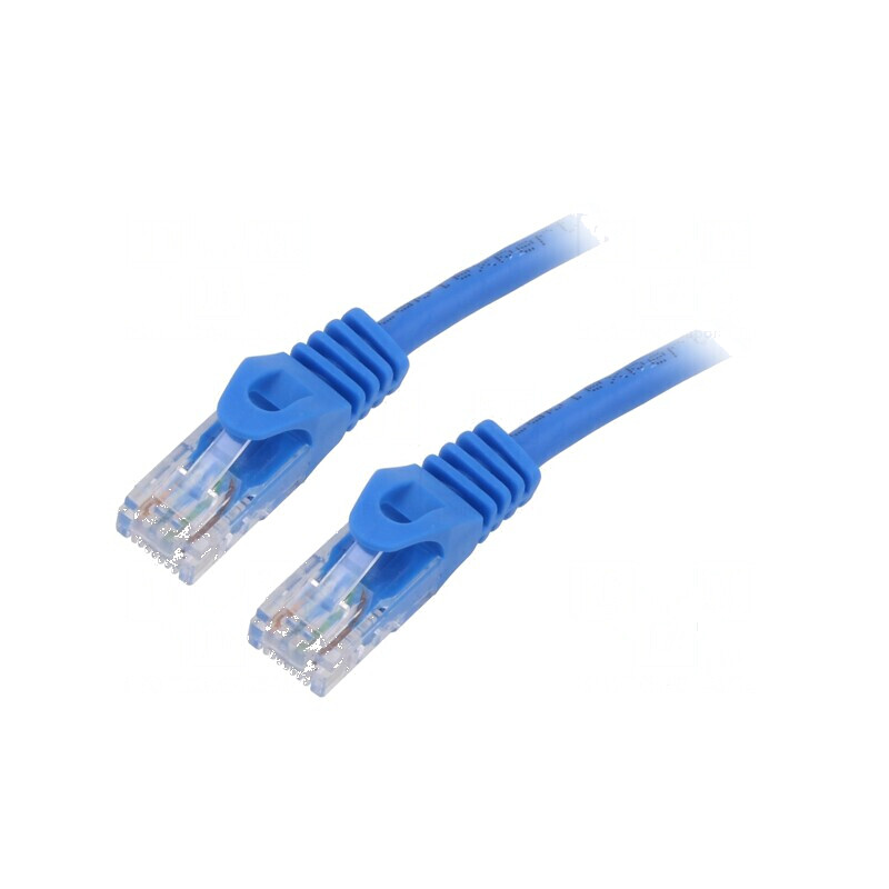 Patch cord U/UTP 6 litat CCA PVC albastru 1,5m 26AWG | Electronic-mag.ro | Componente Electronice Patch cord U/UTP 6 litat CCA PVC albastru 1,5m 26AWG | Electronic-mag.ro | Componente Electronice