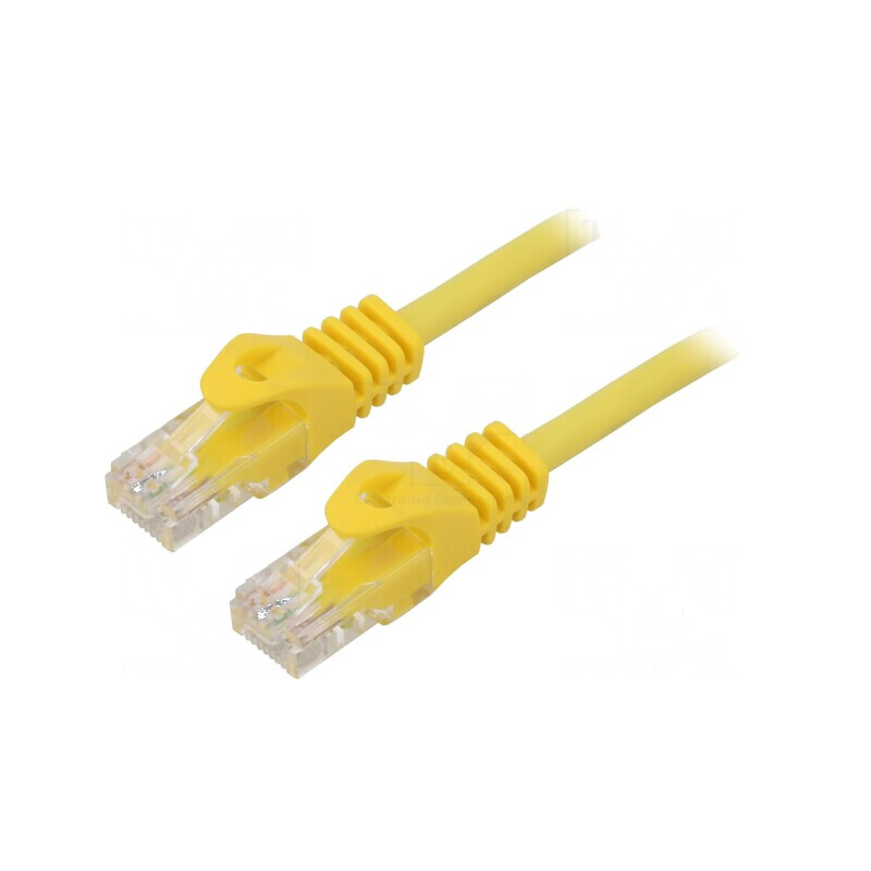 Cabluri patch U/UTP 6 litat CCA PVC galben 1,5m 26AWG | Electronic-mag.ro | Componente Electronice Cabluri patch U/UTP 6 litat CCA PVC galben 1,5m 26AWG | Electronic-mag.ro | Componente Electronice