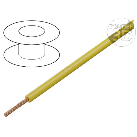 Cablu BETAtherm 155 1x1,5mm2 litat Cu galben -55÷155°C 600V | Electronic-mag.ro | Componente Electronice