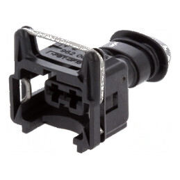 Conector automotive mufa mamă JPT cablu PIN 2 neagră | Electronic-mag.ro | Componente Electronice