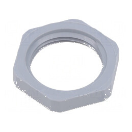 Piuliță NPT1 din poliamidă gri închis cu flanșă -20° până la 100°C | Electronic-mag.ro | Componente Electronice