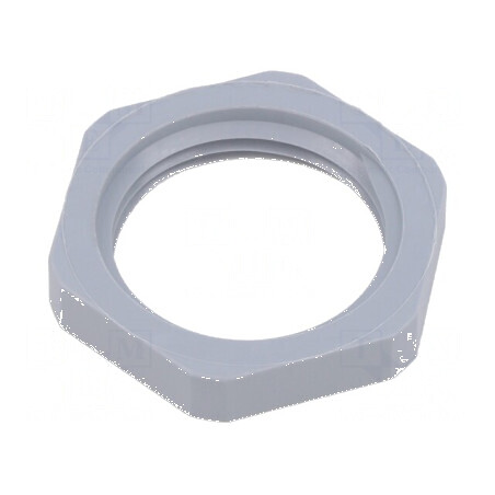 Piuliță NPT1 din poliamidă gri închis cu flanșă -20° până la 100°C | Electronic-mag.ro | Componente Electronice