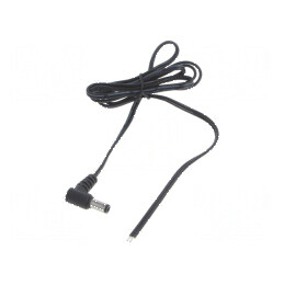 Cablu DC 2x0,5mm2 5,5/2,5 Mufă Unghi Negru și Gri | Electronic-mag.ro | Componente Electronice