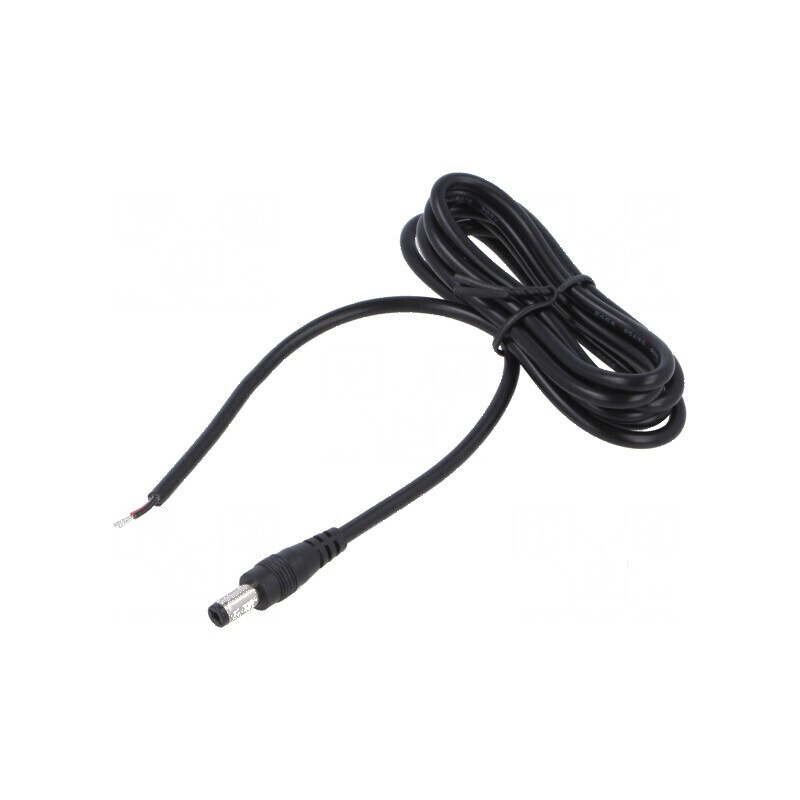 Cablu DC 5,5/2,1 mufă drept 1,5m 2x0,5mm2 negru -20÷80°C | Electronic-mag.ro | Componente Electronice Cablu DC 5,5/2,1 mufă drept 1,5m 2x0,5mm2 negru -20÷80°C | Electronic-mag.ro | Componente Electronice