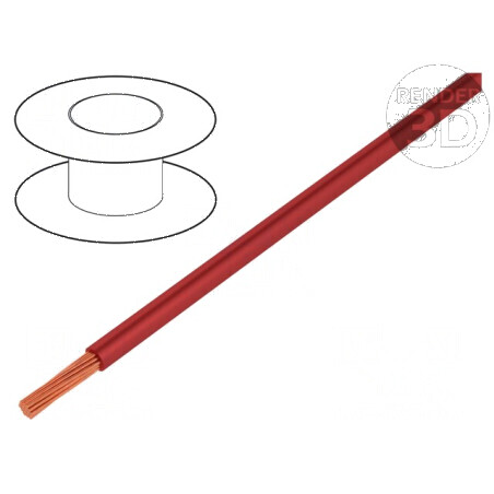 Cablu FlexiVolt 2V PVC roșu 0,25mm² 100m | Electronic-mag.ro | Componente Electronice