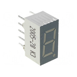 Afişaj LED 7 segmente 9,14mm 0,36 Nr.car: 1 verde | Electronic-mag.ro | Componente Electronice