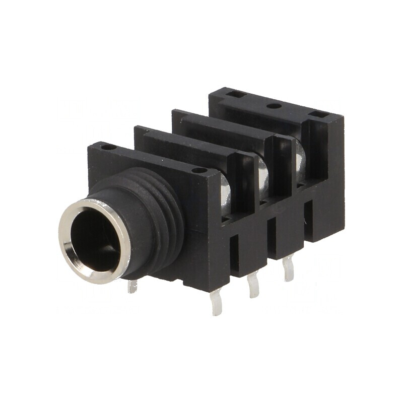 Conector Jack 6,3mm soclu mamă stereo 3 piste fără piuliță | Electronic-mag.ro | Componente Electronice