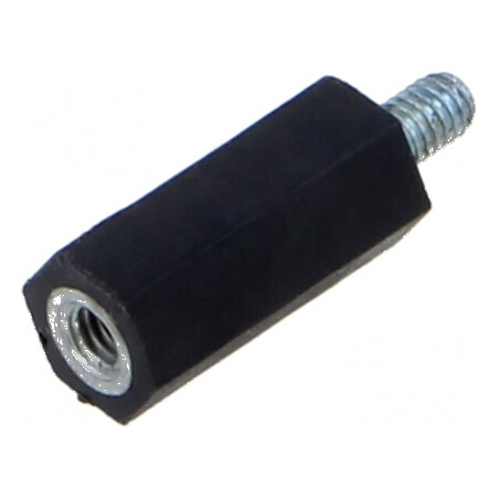 Bucșă izolantă M4, 20mm, UL94V-0, poliester | Electronic-mag.ro | Componente Electronice