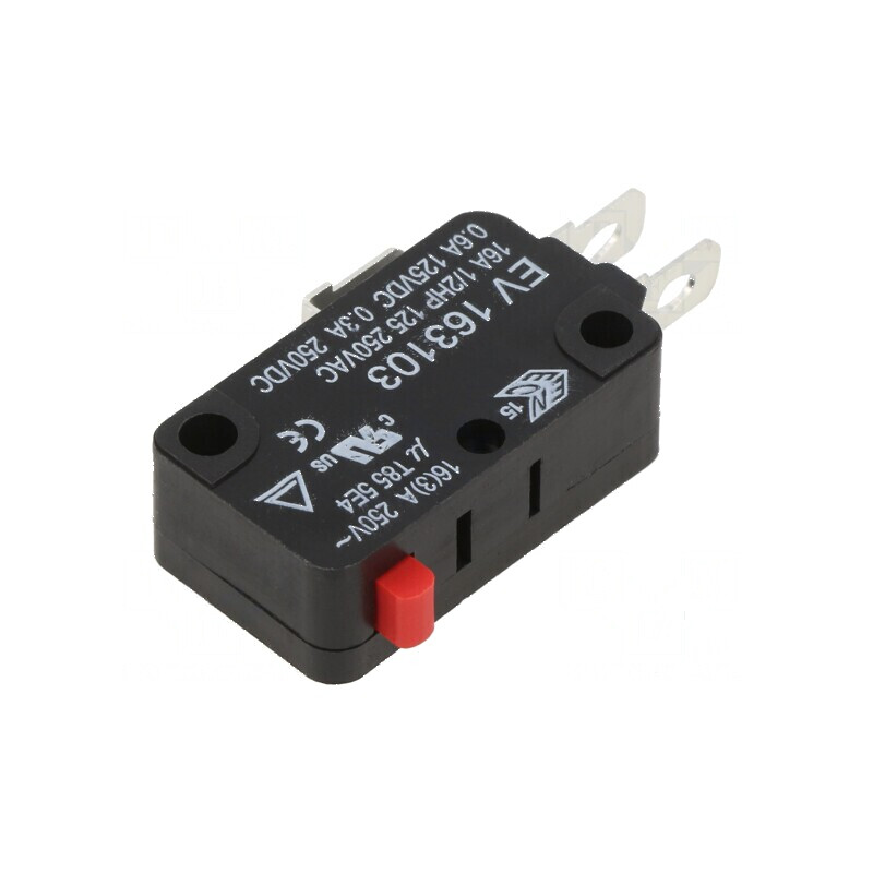 Microîntrerupător SNAP ACTION 16A 250VAC 0,6A 125VDC SPDT | Electronic-mag.ro | Componente Electronice