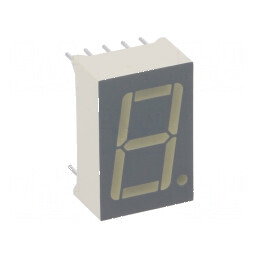 Afișaj LED 7 segmente 14,22mm 0,56, Verde Catod, Nr. Car: 1 | Electronic-mag.ro | Componente Electronice