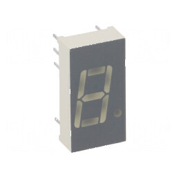 Afişaj LED 7 segmente 10,16mm 0,4 Nr.car 1 verde anod | Electronic-mag.ro | Componente Electronice
