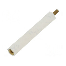 Bucșă izolantă M2,5 40mm UL94V-2 poliamidă | Electronic-mag.ro | Componente Electronice
