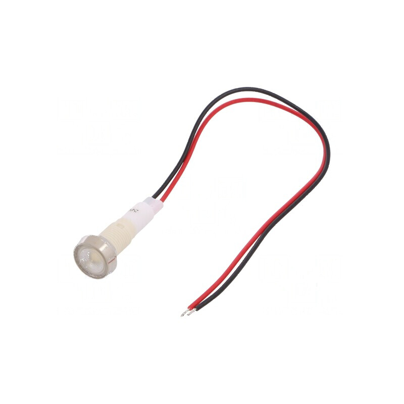 Lampă LED plată albă 24VDC 24VAC Ø10mm plastic | Electronic-mag.ro | Componente Electronice Lampă LED plată albă 24VDC 24VAC Ø10mm plastic | Electronic-mag.ro | Componente Electronice