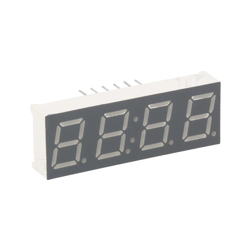 Afișaj LED 7 segmente 9,9mm roșu 4 caractere 30-60mcd | Electronic-mag.ro | Componente Electronice Afișaj LED 7 segmente 9,9mm roșu 4 caractere 30-60mcd | Electronic-mag.ro | Componente Electronice
