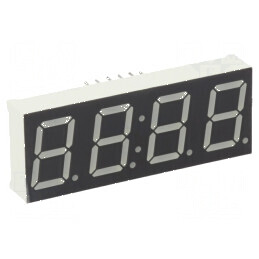 Afișaj LED 7 segmente 14,2mm 0,56 galben-verde | Electronic-mag.ro | Componente Electronice