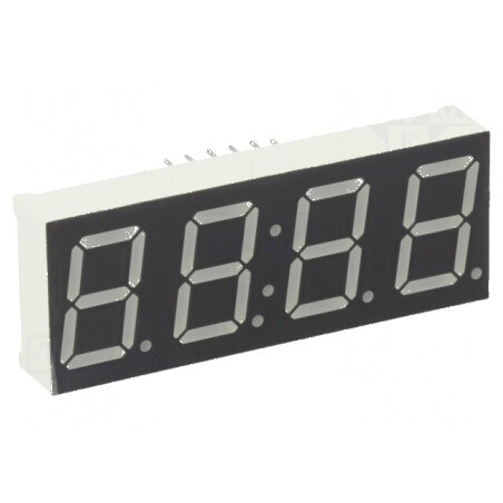 Afișaj LED 7 segmente 14,2mm 0,56 galben-verde | Electronic-mag.ro | Componente Electronice