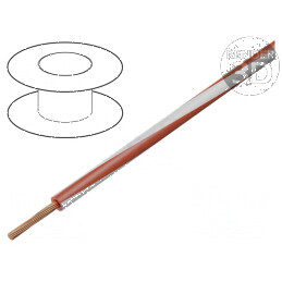 Cablu H05V2-K 1mm² 18AWG PVC roșu-alb 300V/500V | Electronic-mag.ro | Componente Electronice