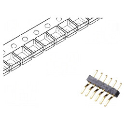 Conector şir pini tată 6 pini orizontale 1mm SMT | Electronic-mag.ro | Componente Electronice