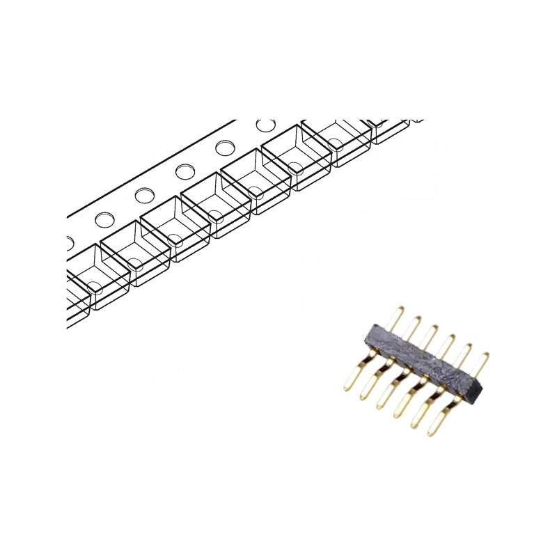 Conector şir pini tată 6 pini orizontale 1mm SMT | Electronic-mag.ro | Componente Electronice Conector şir pini tată 6 pini orizontale 1mm SMT | Electronic-mag.ro | Componente Electronice