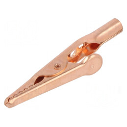 Bornă crocodil 10A cu capacitate prindere max. 7,9mm, lungime 57mm | Electronic-mag.ro | Componente Electronice