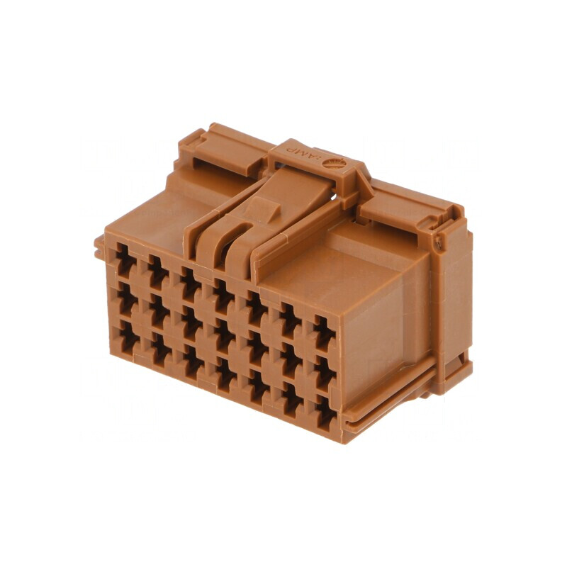 Conector cablu-cablu JPT mamă PIN 21 maro 5mm | Electronic-mag.ro | Componente Electronice