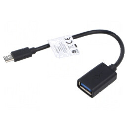 Cablu adaptor USB 2.0 A la micro B nichelat | Electronic-mag.ro | Componente Electronice