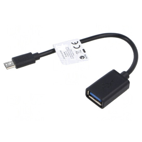 Cablu adaptor USB 2.0 A la micro B nichelat | Electronic-mag.ro | Componente Electronice