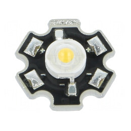 LED STAR alb cald 3W 700mA 130° 92,9-250,9lm | Electronic-mag.ro | Componente Electronice