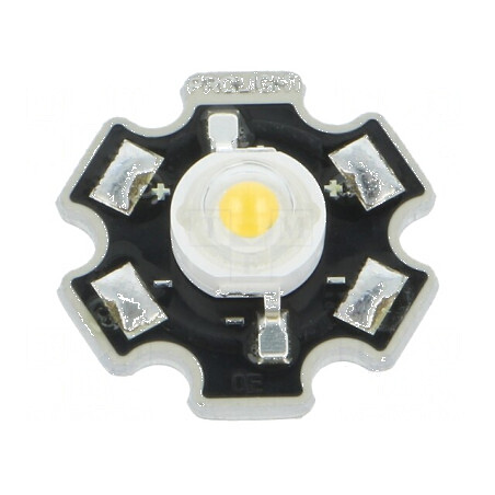 LED STAR alb cald 3W 700mA 130° 92,9-250,9lm | Electronic-mag.ro | Componente Electronice
