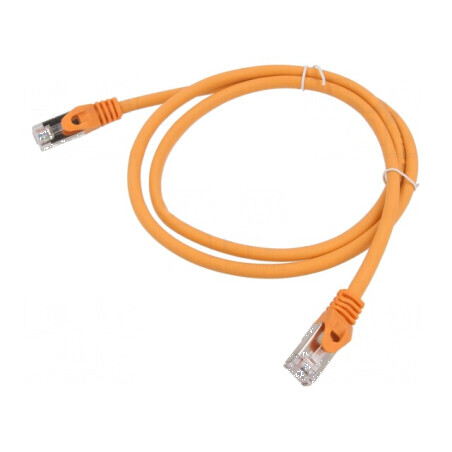 Cabluri patch S/FTP 6a 0,25m portocalie LSZH 27AWG | Electronic-mag.ro | Componente Electronice