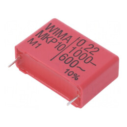 Condensator polipropilenă 220nF 31,5x11x21mm THT ±10% | Electronic-mag.ro | Componente Electronice