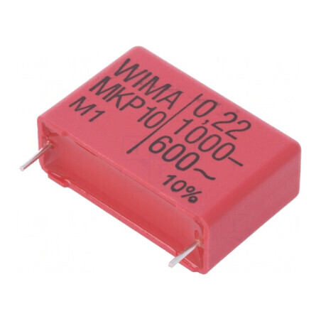 Condensator polipropilenă 220nF 31,5x11x21mm THT ±10% | Electronic-mag.ro | Componente Electronice