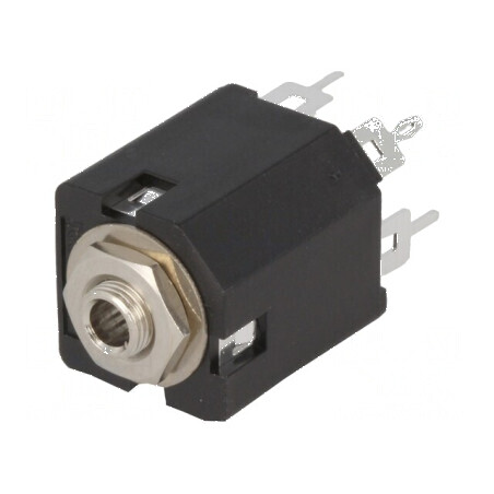 Conector Jack 3,5mm Soclu Mamă Stereo cu Întrerupător Dublu | Electronic-mag.ro | Componente Electronice