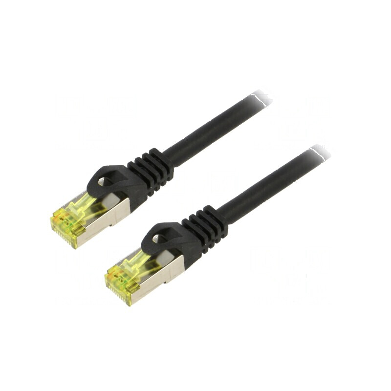 Patch cord S/FTP 6a 0,25m negru LSZH 27AWG | Electronic-mag.ro | Componente Electronice Patch cord S/FTP 6a 0,25m negru LSZH 27AWG | Electronic-mag.ro | Componente Electronice