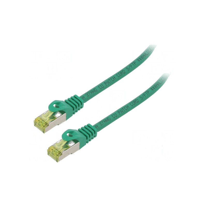 Patch cord S/FTP 6a 0,25m verde LSZH 27AWG | Electronic-mag.ro | Componente Electronice Patch cord S/FTP 6a 0,25m verde LSZH 27AWG | Electronic-mag.ro | Componente Electronice