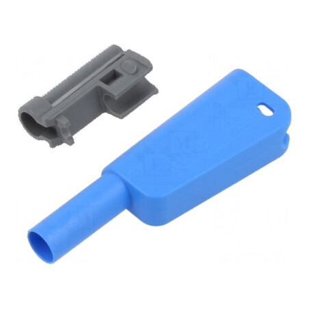 Carcasa 19A albastră 55,4mm pentru mufe banană - accesorii electrice | Electronic-mag.ro | Componente Electronice