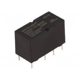 Releu electromagnetic DPDT 9VDC 2A 0,5A/120VAC AZ822 | Electronic-mag.ro | Componente Electronice