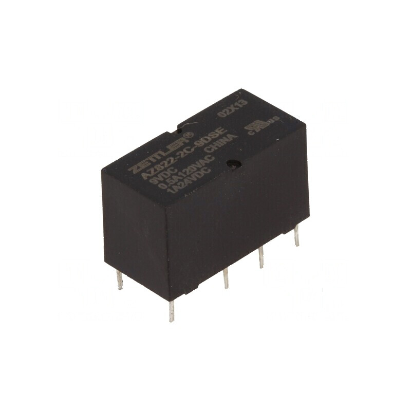 Releu electromagnetic DPDT 9VDC 2A 0,5A/120VAC AZ822 | Electronic-mag.ro | Componente Electronice Releu electromagnetic DPDT 9VDC 2A 0,5A/120VAC AZ822 | Electronic-mag.ro | Componente Electronice